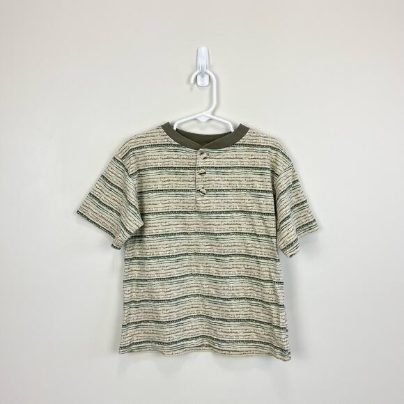 Vintage Basic Editions Short Sleeve Striped Tee 5/6 - Picture 1 of 7